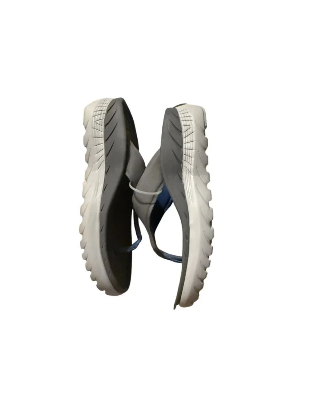 Vionic Mens Gray Flip Flop Sandals With Arch Support & Durable Outsole - Size 8